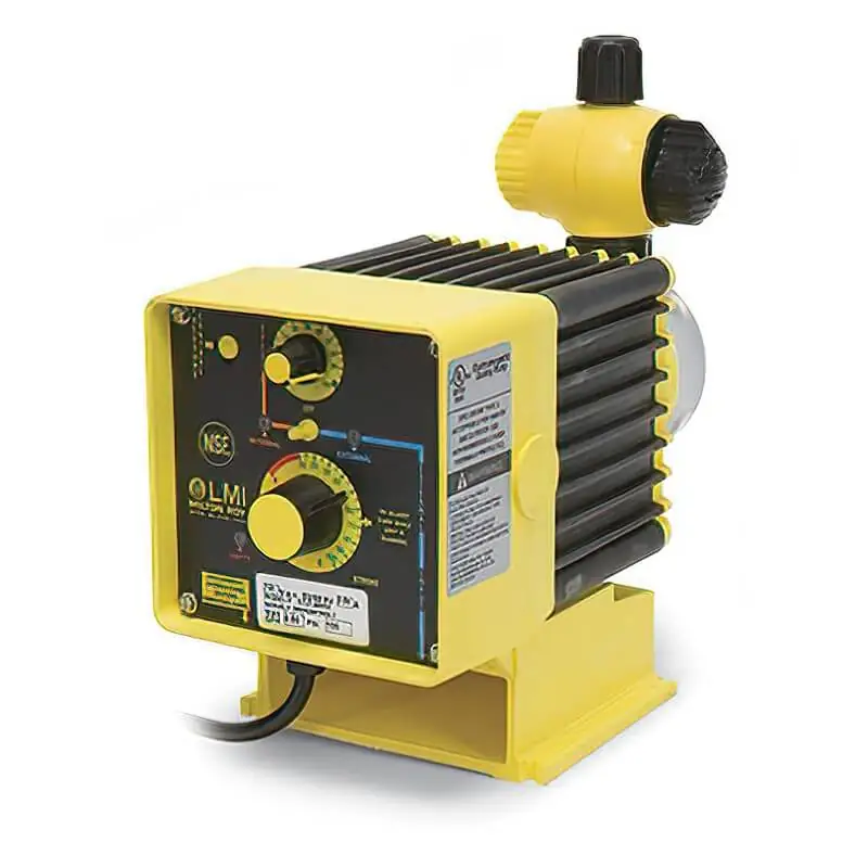 Bomba dosificadora C111-368SI 2.5Gph 150 Psi Cabezal PVDF ajuste Manual