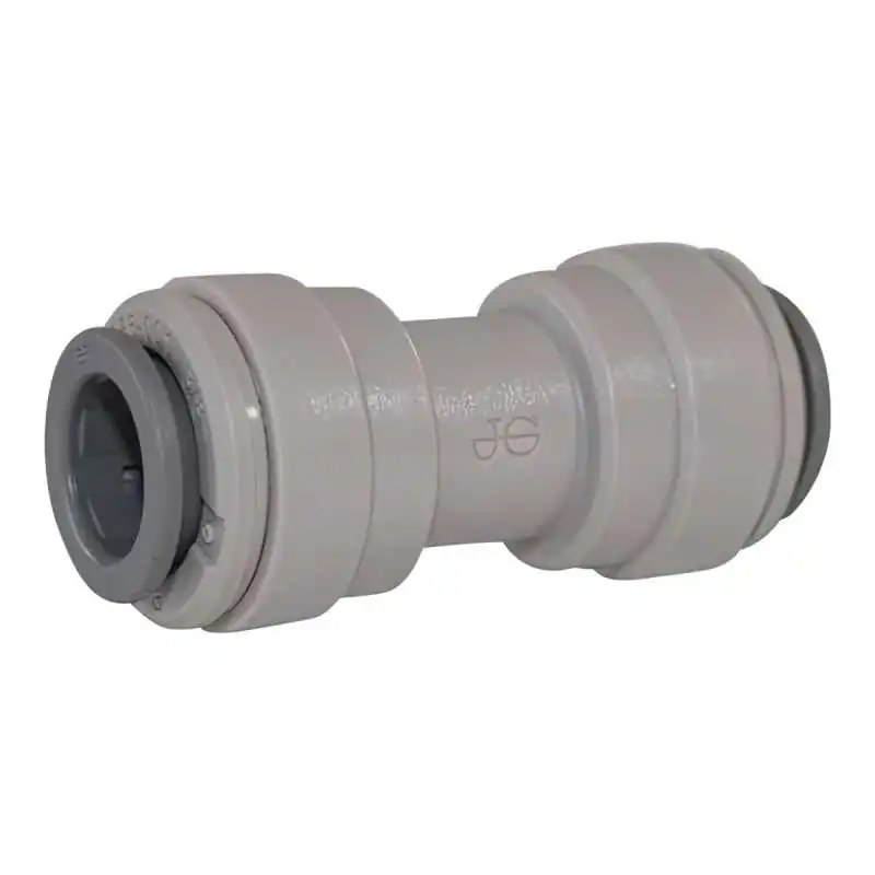 PI0408S Unión Doble, cople 1/4" Tubing tipo John Guest