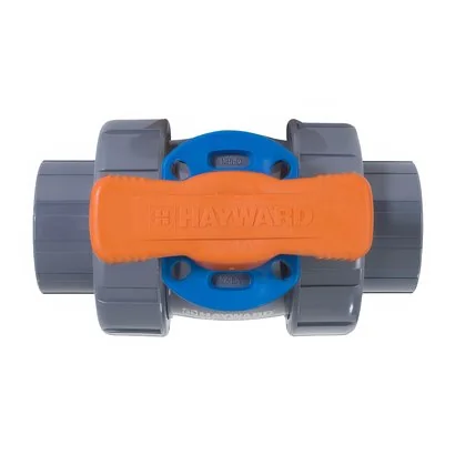 Válvula bola doble tuerca unión TBH, Hayward, PVC,3“, EPDM, Cem.