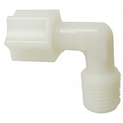 Conectorcodo 90º tipo Jaco 1/4" Compresión x 1/4" Macho NPTF (sin inserto)