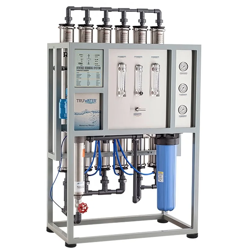Ósmosis Inversa Comercial de 8640-9504 GPD 6 Membranas Vasos Acero Inox