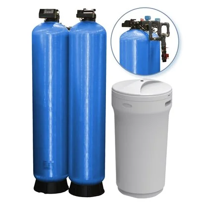 Suavizador de agua Duplex 2 ft3 x columna 85TA 60-1D7B0 12" x 52" 1"