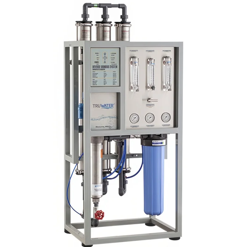 Sistema de Ósmosis Inversa Comercial de 4320-4752 GPD 3 Membranas, Acero Inoxidable