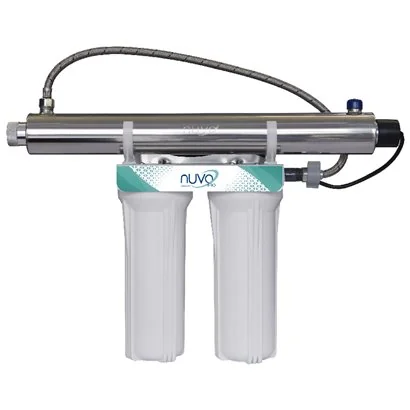 UVNUVO Purificador de agua por LUZ UV 25 Watts 4 etapas 23 LPM 1/2"