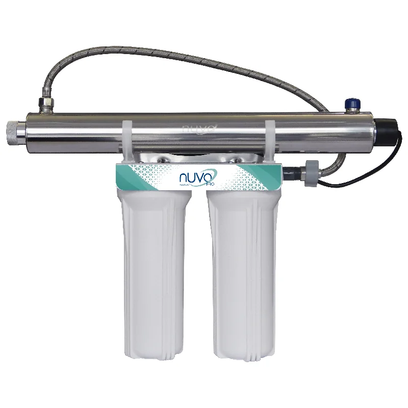 UVNUVO Purificador de agua por LUZ UV 25 Watts 4 etapas 23 LPM 1/2"