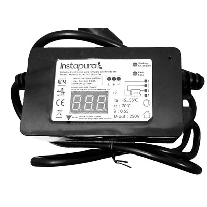 BL-NUV-G25-55-TM Balastro Electrónico Cuenta Días 25-55W
