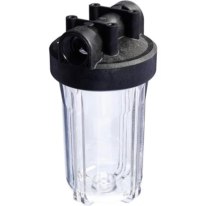 HF45-10CLBK15 Hydronix Portafiltro Transparente 41/2"Øx10", 1.5"