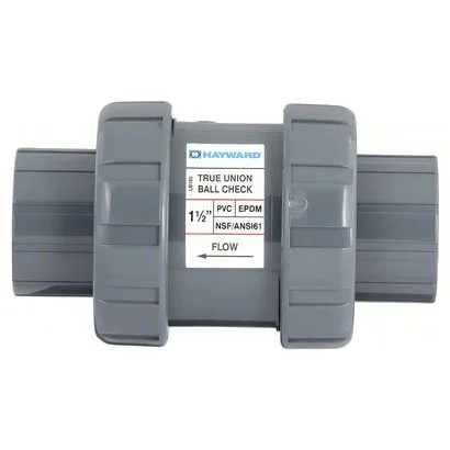 Válvula retención de bola TC, Hayward, PVC,1.5“, EPDM, Cem-Ros.