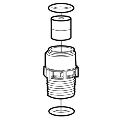 49088 LMI Válvula succion/Descarga Roscado 1/2" NPT PVC 