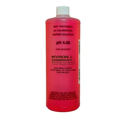 PH-410-8 Myron L Solución de buffer pH 4, 1/8 gal