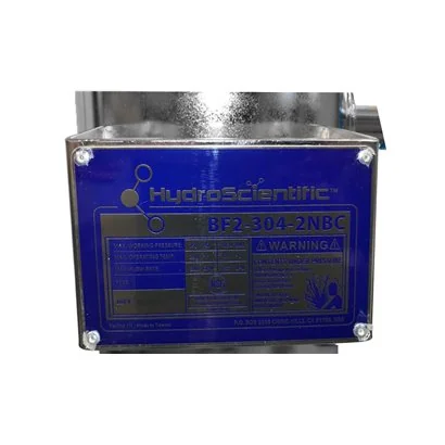 BF2-304-2NBC HydroScientific 304SS filtro de bolsa T2 200 gpm 2"