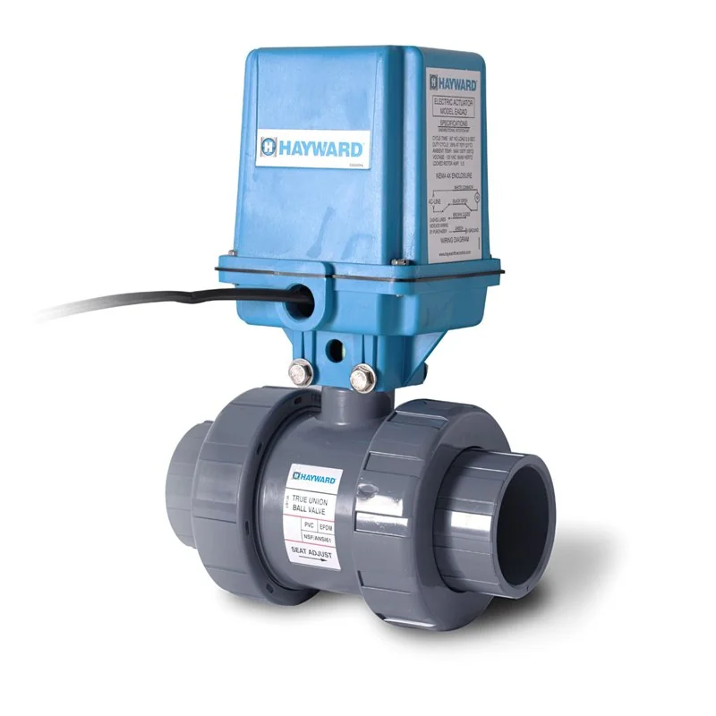 Válvula de Bola Motorizada Hayward Serie EA1 PVC 3/4" EPDM Cem-Ros EATBH107STE
