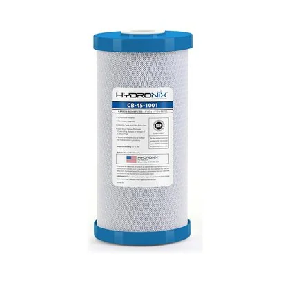 Hydronix CB-45-1001 NSF 4.5" x 10" Filtro Carbón En bloque 1 Micra