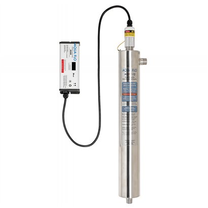 AQUV-12 Sistema de desinfección Profesional de rayos UV 12 Gpm 3/4"