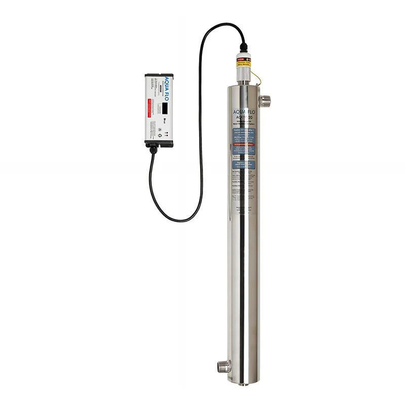 AQUV-20 Sistema de desinfección Profesional de rayos UV 20 Gpm 1"