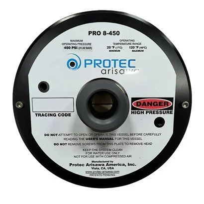 2080276 Kit de ensamble de tapa Protec 8" de 450 psi 1.25" NPTM