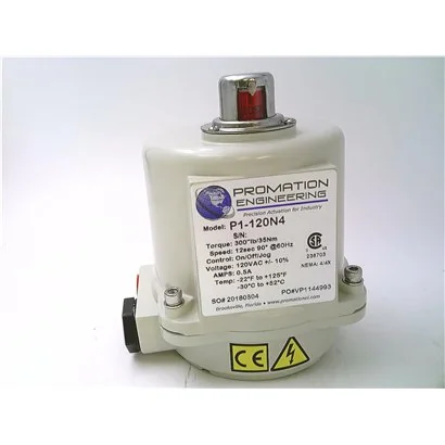 P1-120N4 Actuador Eléctrico 300in-lb 115 VCA Cuarto de Vuelta