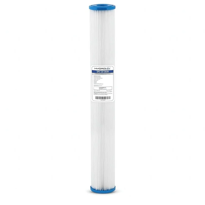 SPC-25-2020 Hydronix Cartuchos plisados 2.5"x20" 20 micras poliéster SPC-25-2020 Hydronix Cartuchos plisados 2.5"x20" 20 micras poliéster