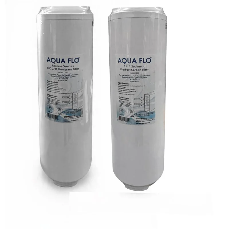 Kit Cartucho 3 en 1 y membrana, ósmosis inversa CRO800-UX6 Aquaflo