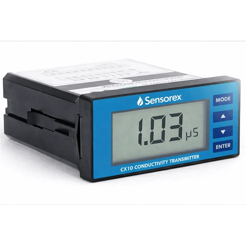 Transmisor de Conductividad Sensorex CX10, Salida 4‑20 mA, Alimentación 110‑220 V