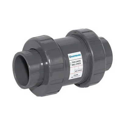 Válvula retención de bola TC, Hayward, PVC,3“, EPDM, Cem-Ros.