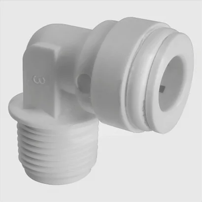 HDF-FE0404 Codo Fijo Tubo de 1/4” x NPTM de 1/4”