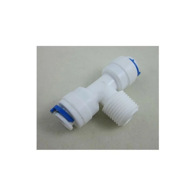 T Adaptador 1/4 " x 1/4" Tubing x 1/4" NPT Bolsa 10 piezas