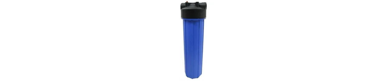 Portacartuchos de 4.5" x 20" 20BB Big Blue, portafiltro conexión 1", 1-1/2"