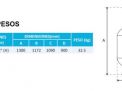 Dimensiones y pesos filtro arena MARB-36T-FB-6V
