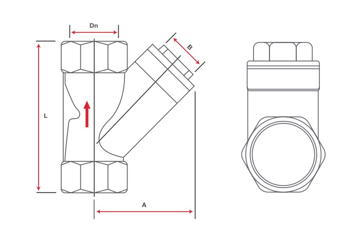 FY 1R DT 015 diagrama medidas serie filtros cedazo